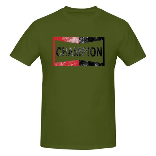 Champion Vintage Logo 100% Cotton T-shirt Men's Oversized T Shirts Men