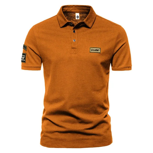 New Men Short Sleeve Tshirts Summer Breathable Embroidered Polo Shirt