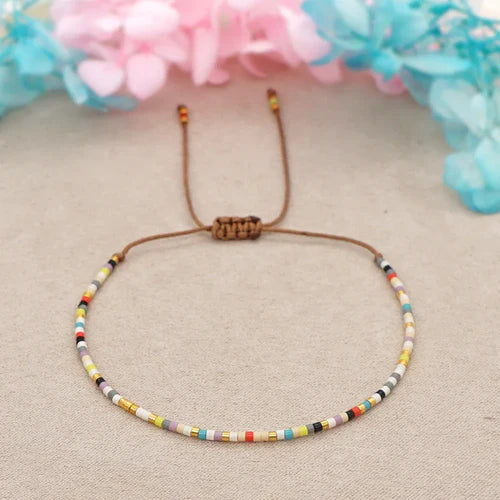 Go2Boho Miyuki Beaded Bracelets Simple Thin Bracelet Bohemian Pulsera