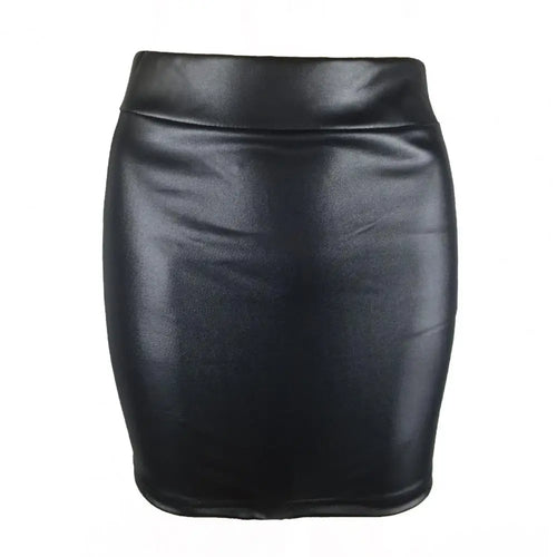 Leather Matte Slim Mini Sexy Fashion PU Hot Short High Waist Skirt