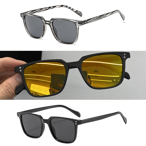 Rectangle Sunglasses Women Men Polygon Vintage Brand Designer Square