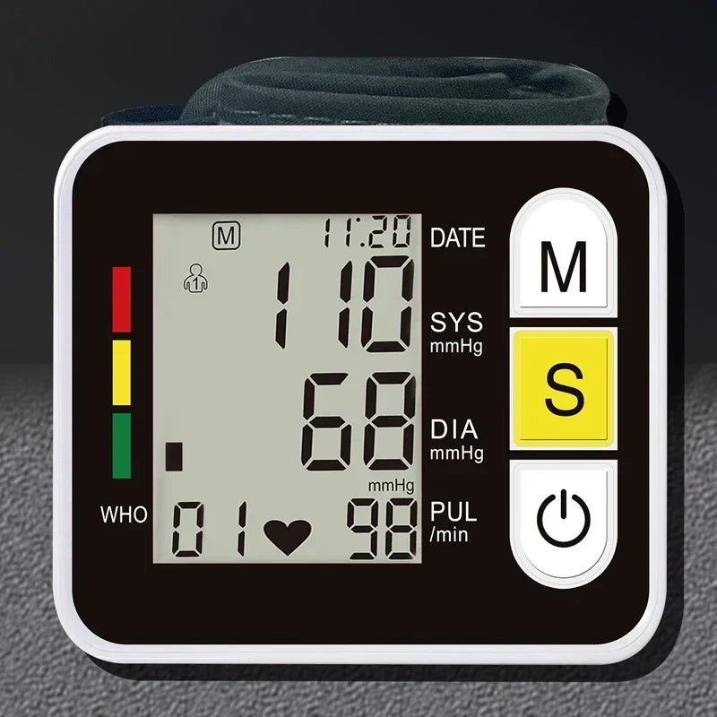 Sphygmomanometer PR LCD Screen Portable Health Care Medical Digital