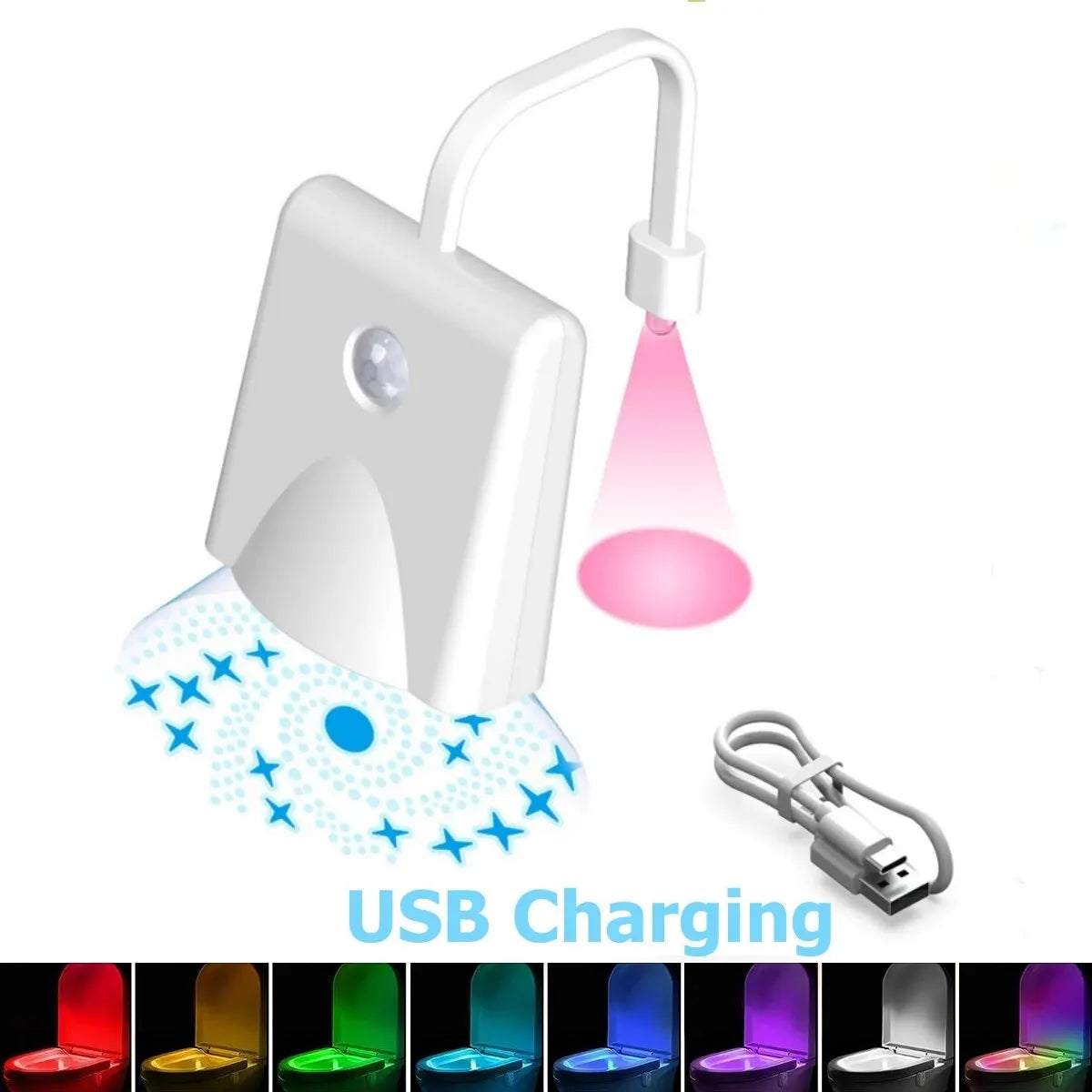 Toilet Night Light Charging Waterproof Human Sensing Toilet Induction