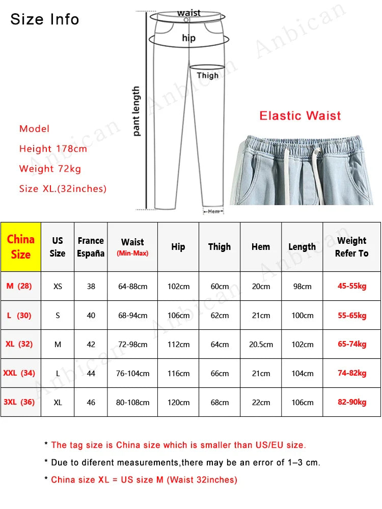 Winter Men's Jeans Korean Fashion Fleece Liner Thick Warm Straight