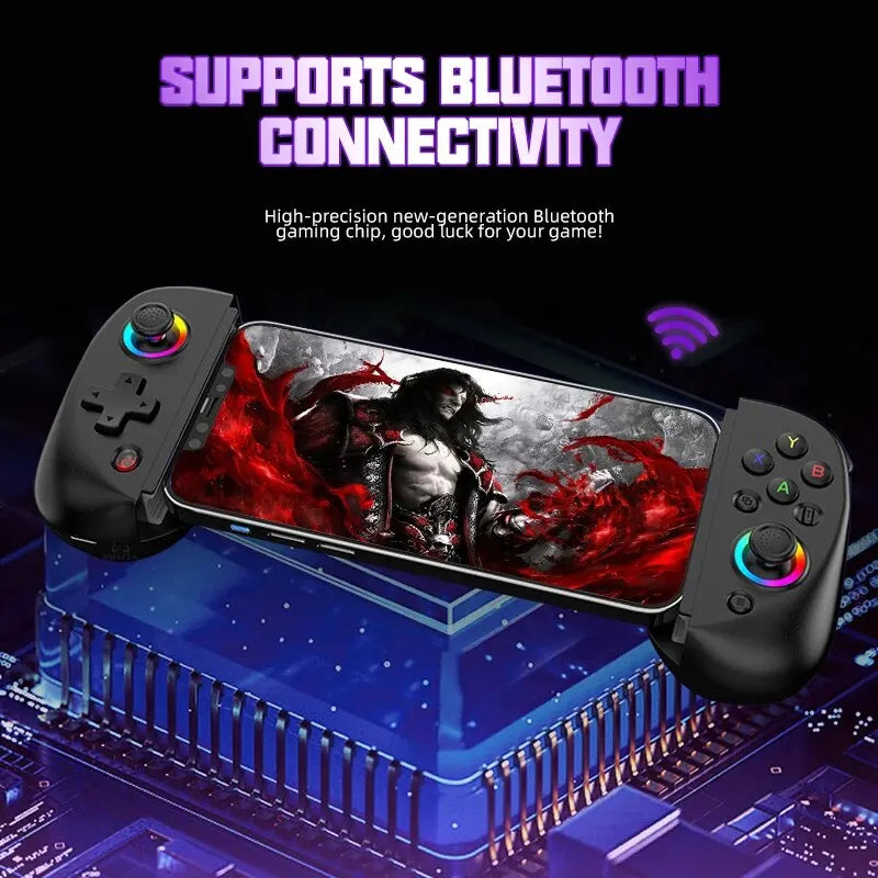 VILCORN D8 Gaming Dual Hall Flexible RGB Controller Streaming Gamepad