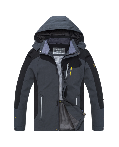 Men's Waterproof Hiking Jacket Large Size Windproof Windbreaker