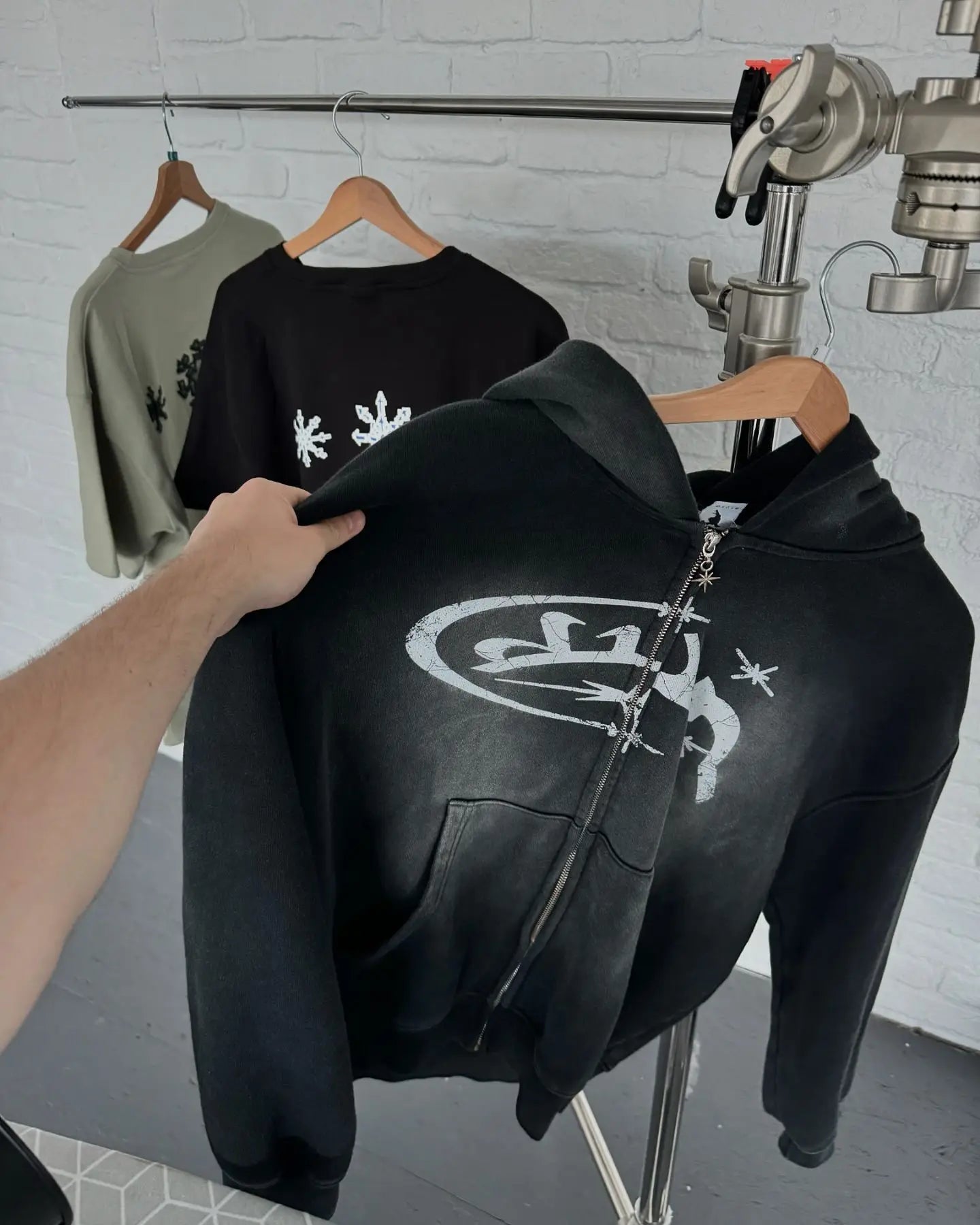Y2k Vintage Fashion Print Zip Up Hoodies New Harajuku Hip Hop Long