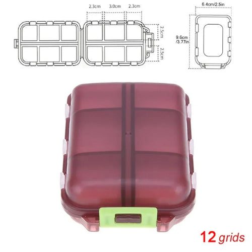 Travel Pill Organizer Portable Pocket Pharmacy Pill Box - Small Pill