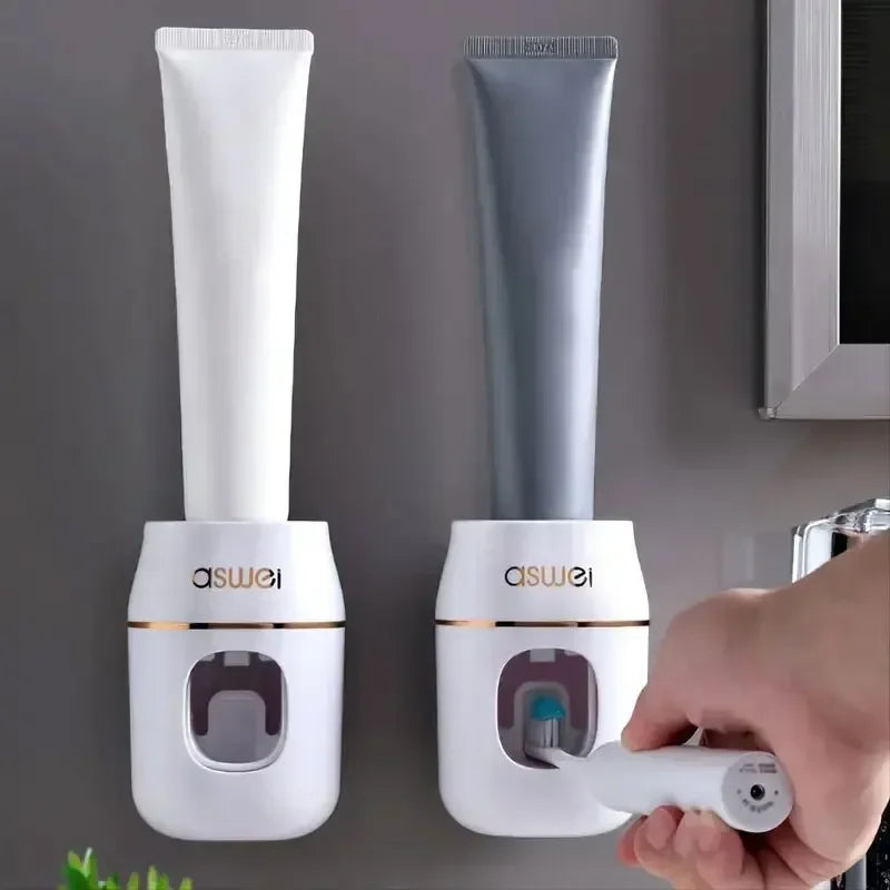 Upgrade Your Bathroom with This 1pc Toothpaste Squeezer and Storage