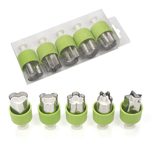 5/9Pcs Stainless Steel Cartoon Shape Vegetable Fruit Cutter Set DIY