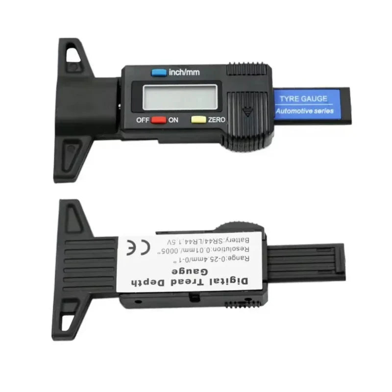 LCD tire tread gauge Automotive tire 0-25mm measuring tool Caliper
