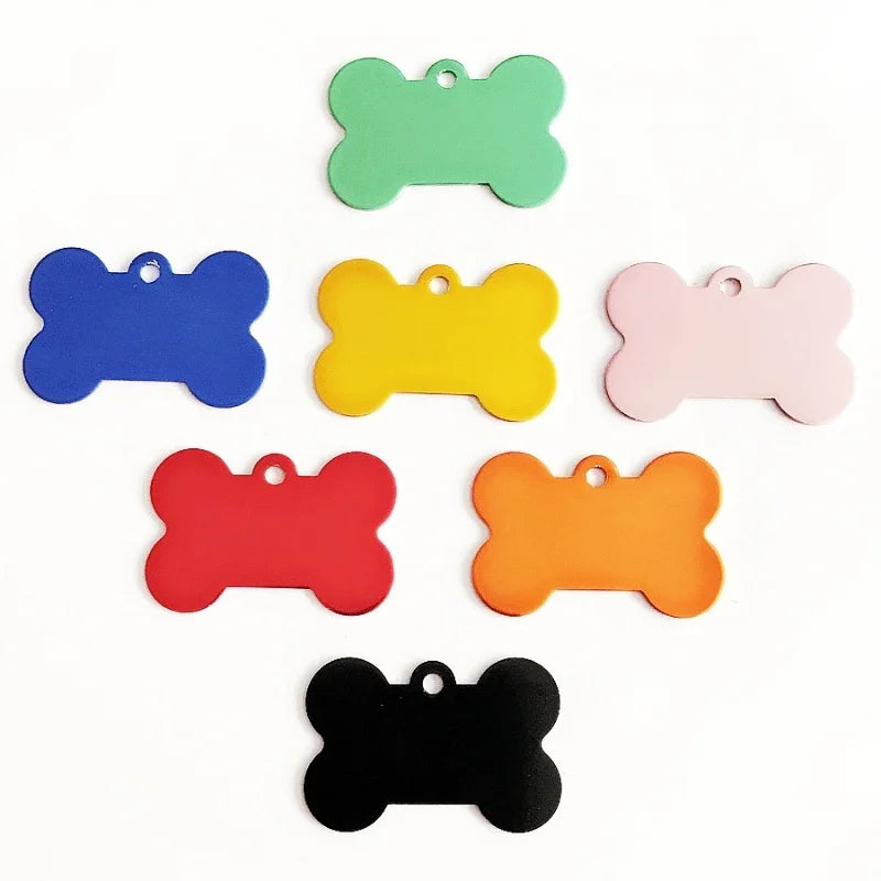 Engraved Dog Id Tag Personalized Pet Collar Pendant Anti-Lost Pet Id