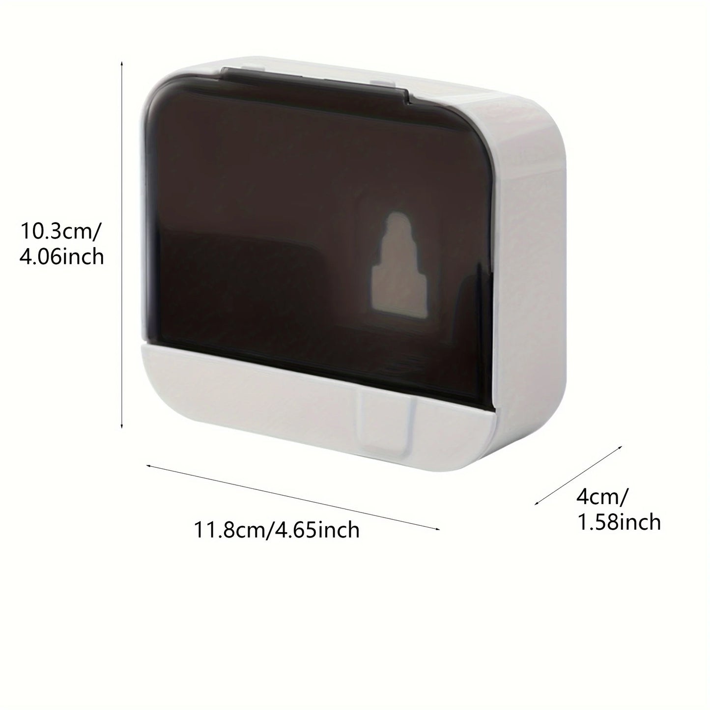 Bathroom Soap Holder Flip Lid Soap Storage Box Wall Mounted No Punch