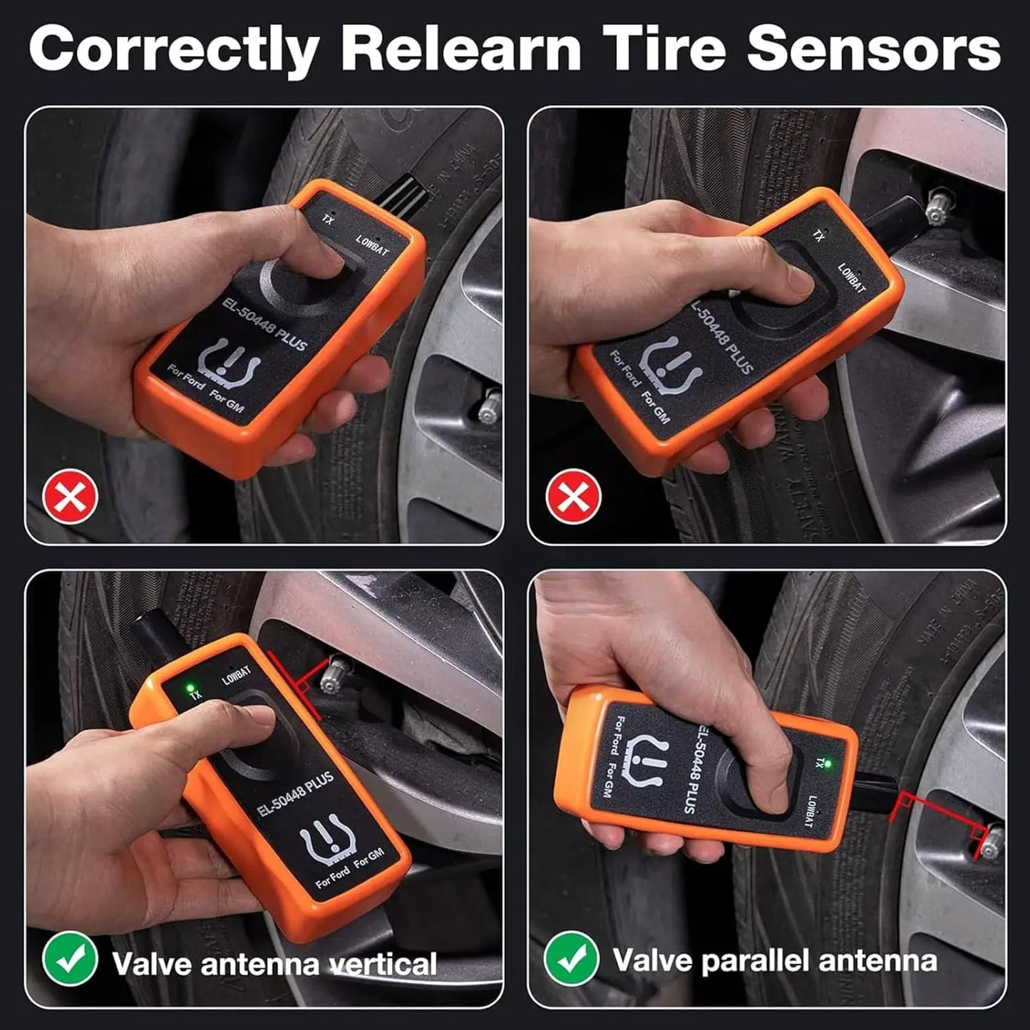 Automotive Tire Pressure Detection Sensor EL-50448 OEC-T5 Opel/GM Tire