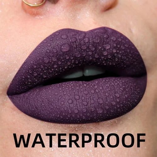 19 colors Matte Velvet Lip Gloss Waterproof Liquid Lipstick Nude Black