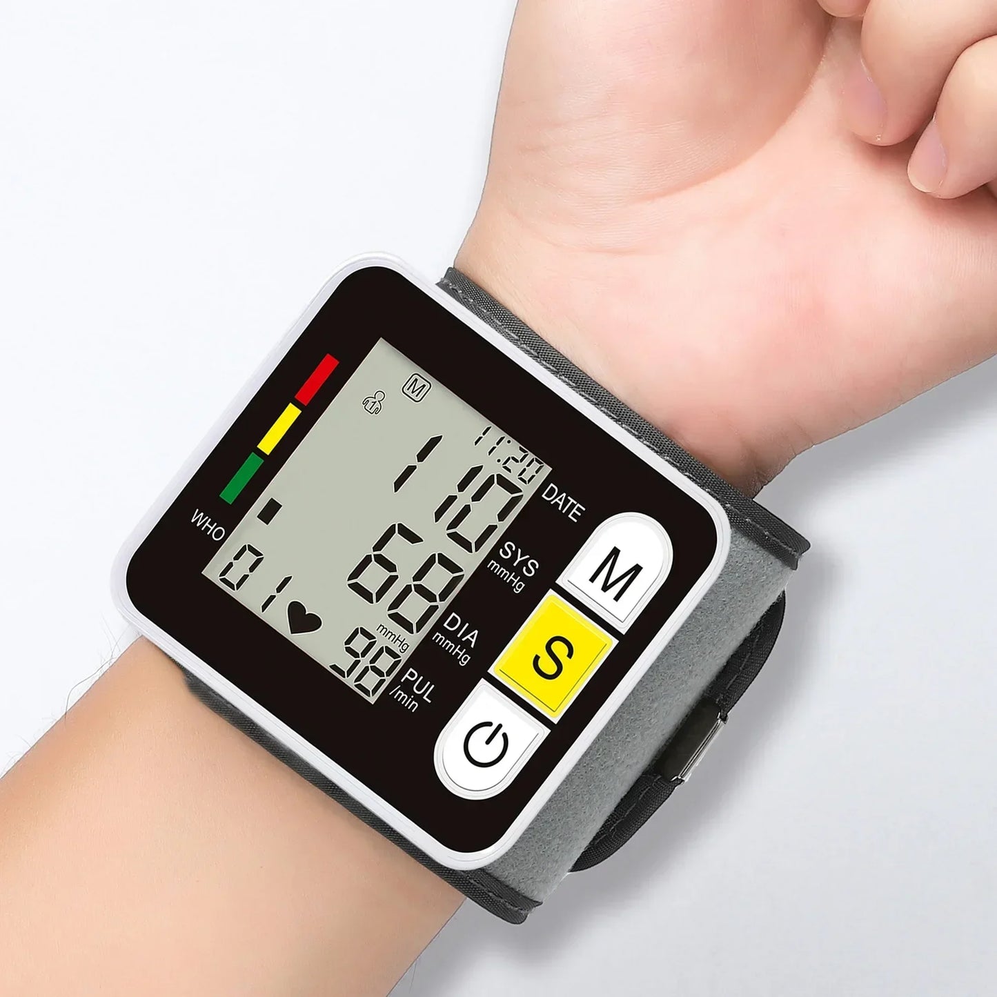 Sphygmomanometer PR LCD Screen Portable Health Care Medical Digital