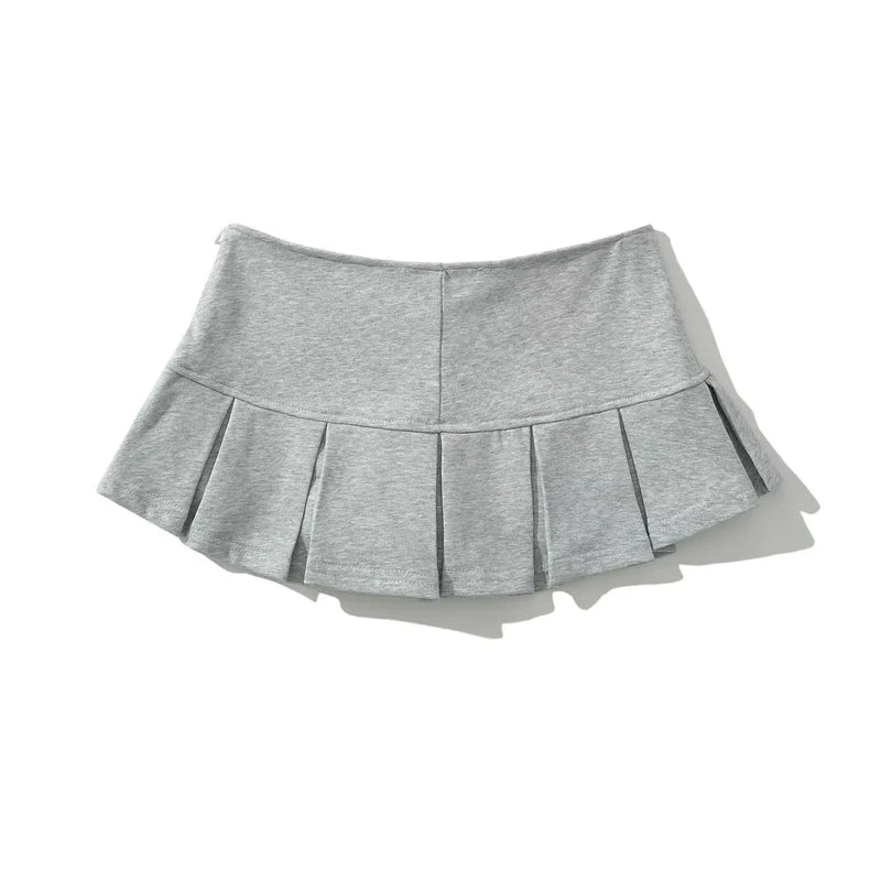 KEYANKETIAN New Women's Terry fabric Low waist Y2K Mini Skirt Wide
