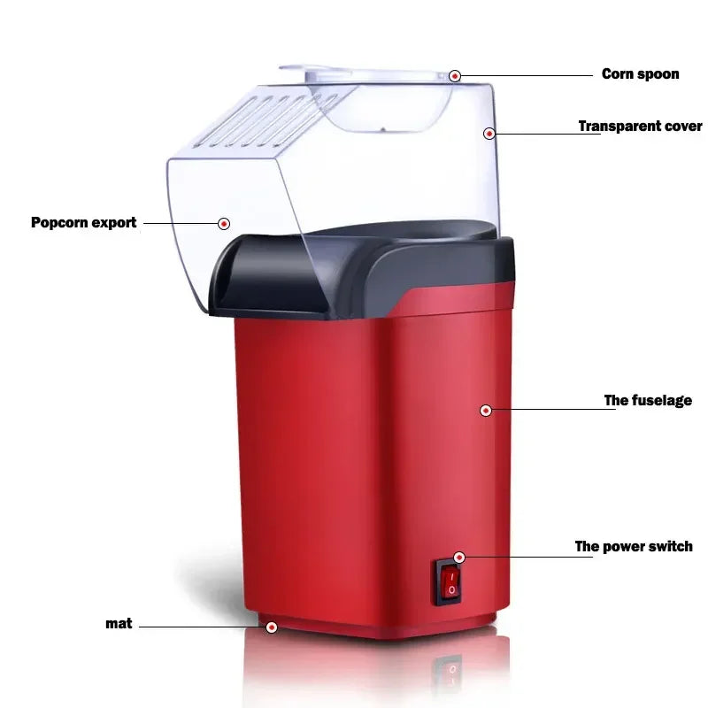220V Fully Automatic Popcorn Machine For Home Kitchen Popcorn Makers