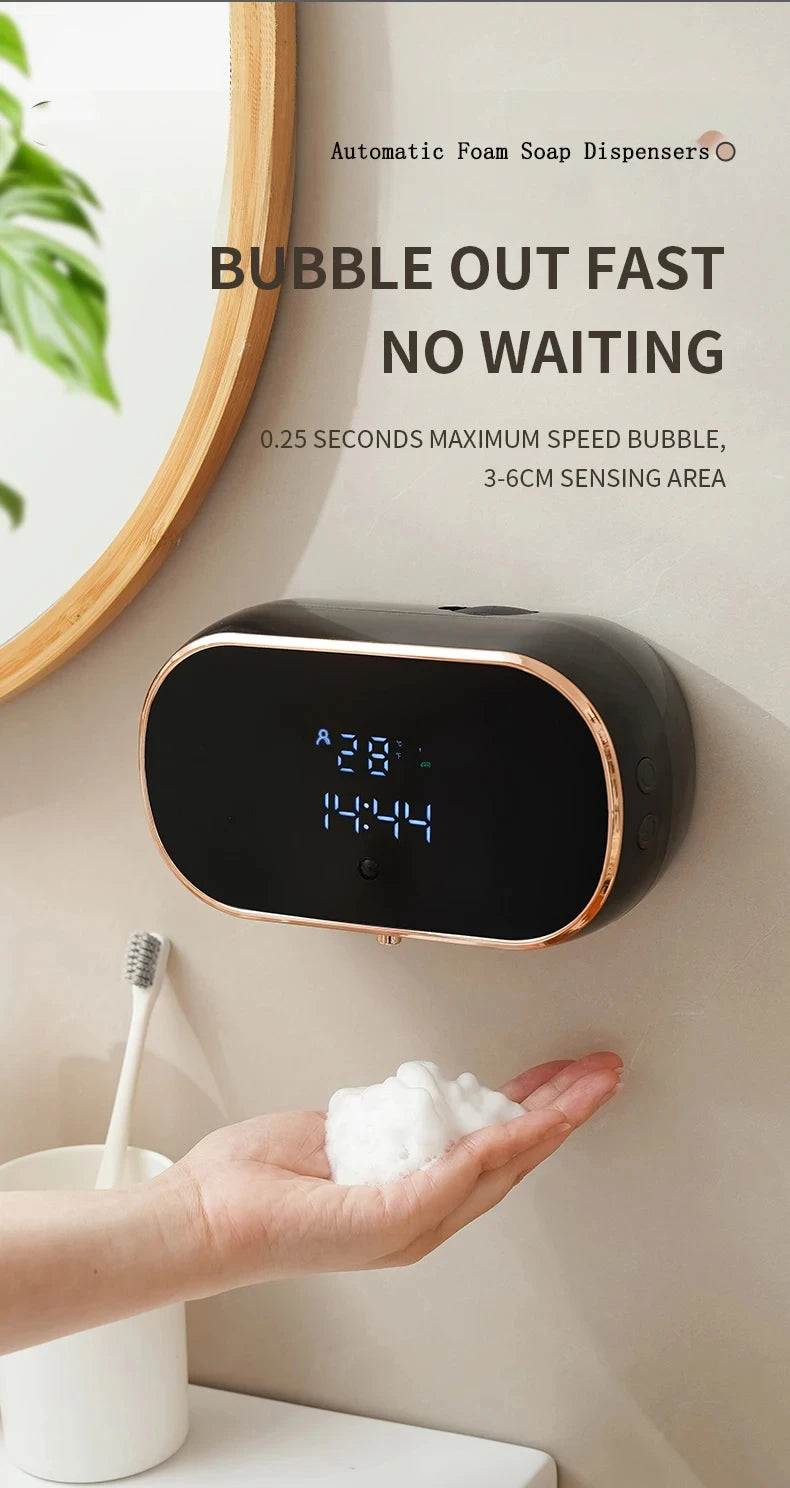 New Automatic Foam Soap Dispensers For Bathroom Smart Washing Hand