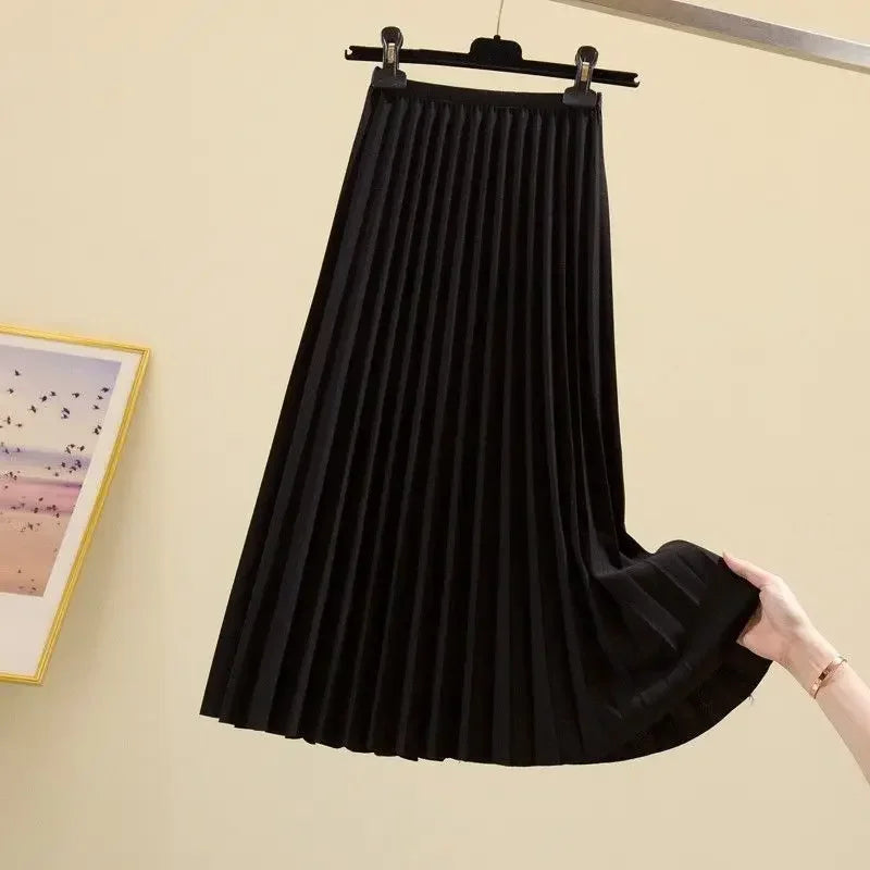 2024 New Versatile Large Swing Skirt Slimming A-line Skirt New
