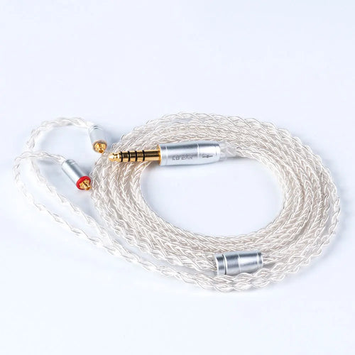 KBEAR 8 Core Upgraded Silver Wired Earphone Cable 2PIN/MMCX/QDC Gaming