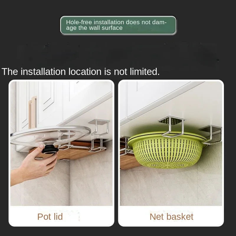 1-2Pcs Kitchen Sink Sponge Rack Drain Storage Holder Self Adhesive