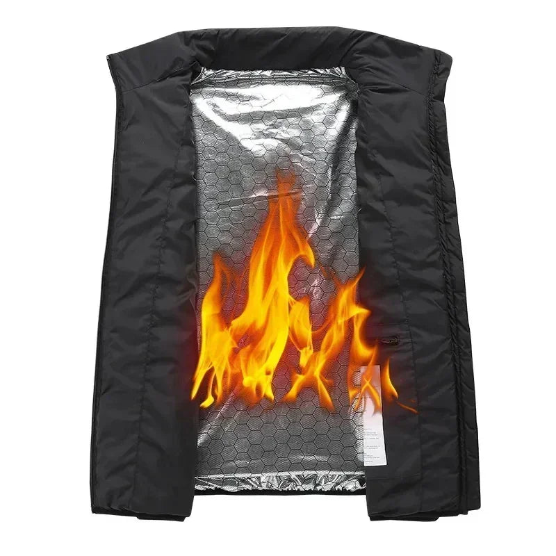 21 Zone Heating Vest Men's USB Infrared Thermal Jacket Smart Heating