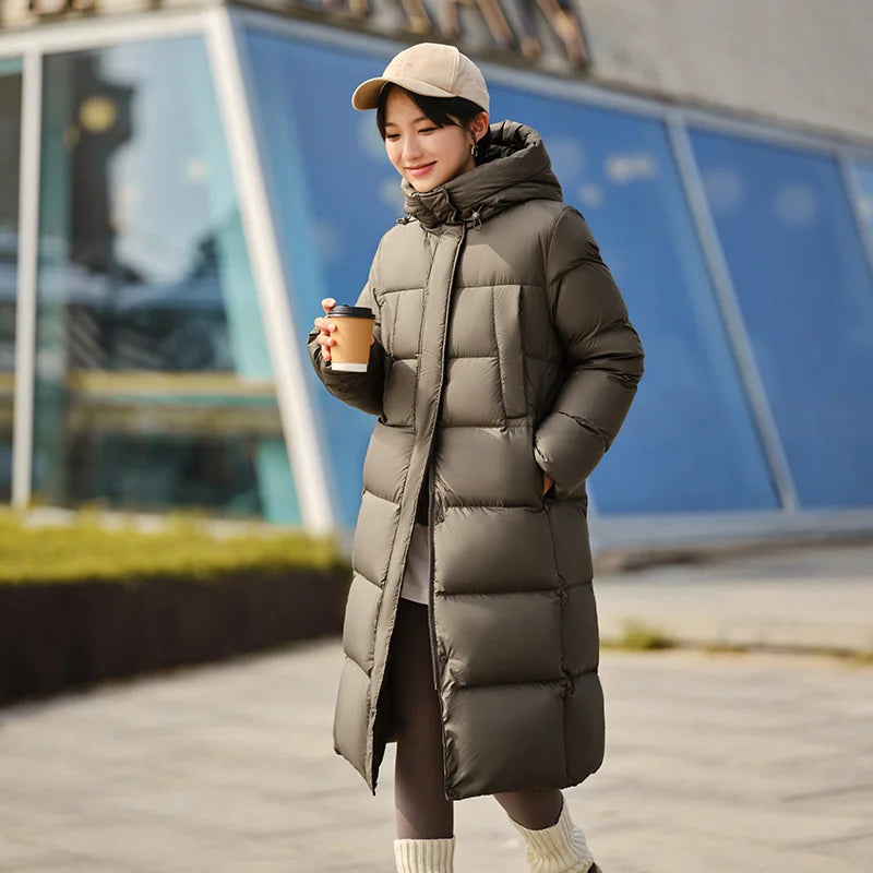 Semir Down Jacket Women Long Length Three-Proof Versatile 2024 Updated