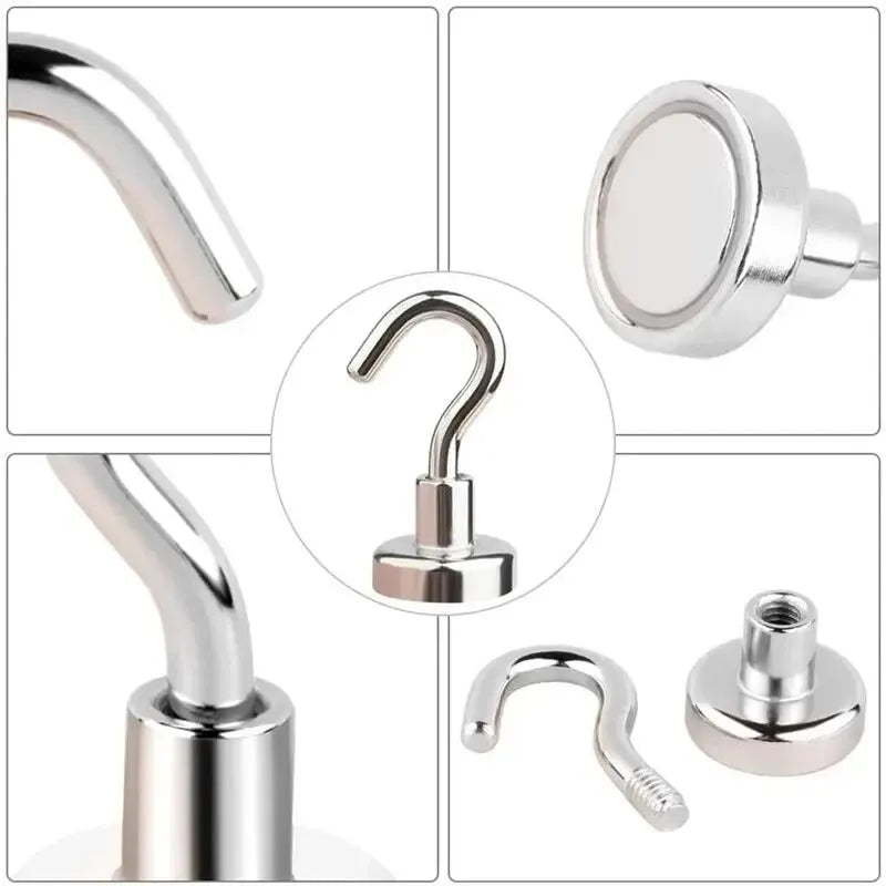 10PCS Strong Magnet Hooks Multi-Purpose Storage Hooks Home Kitchen Bar
