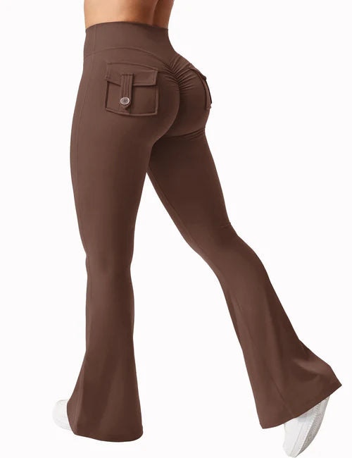 Newest Women Wide Leg High Stretch Yoga Leggings Naked Feeling