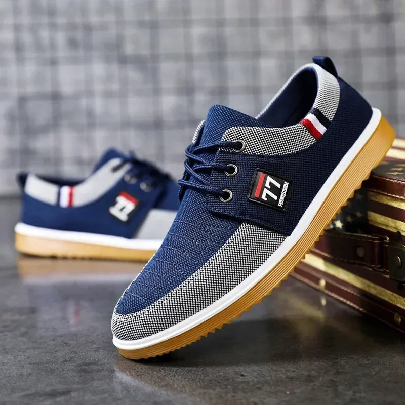 Sneakers Shoes for Men Canvas Shoes Breathable Beef Tendon Bottom