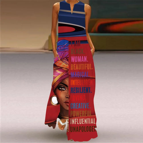 New African Women's Long Dresses Spring/Summer Fashion Bohemian Beach