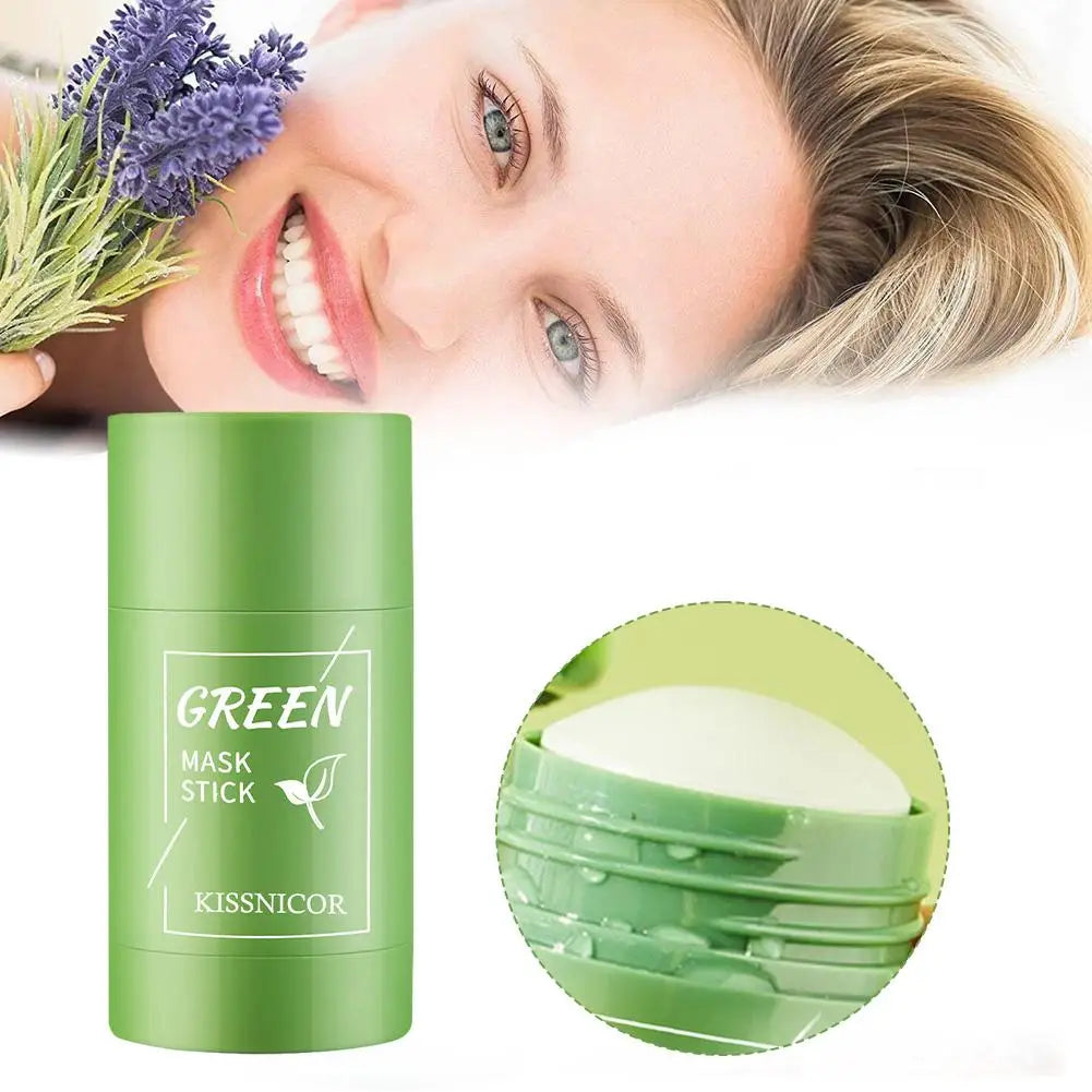 40g Remove Blackhead Green Tea Solid Mask Cleans Pores Stick Facial