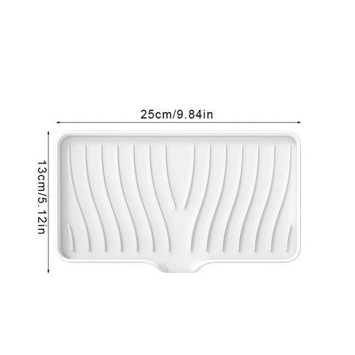 Kitchen Sink Sponge Holder Silicone Soap Dish Bar Soap Holder Self