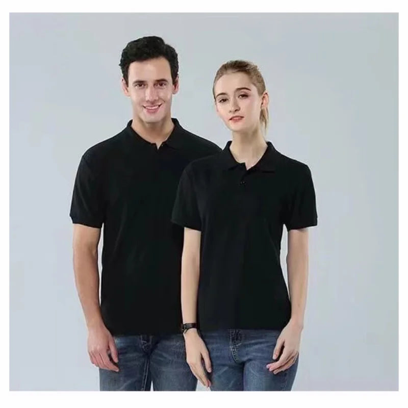 Men's Summer Solid Color Lapel Short-sleeved Casual Daily Outdoor Polo