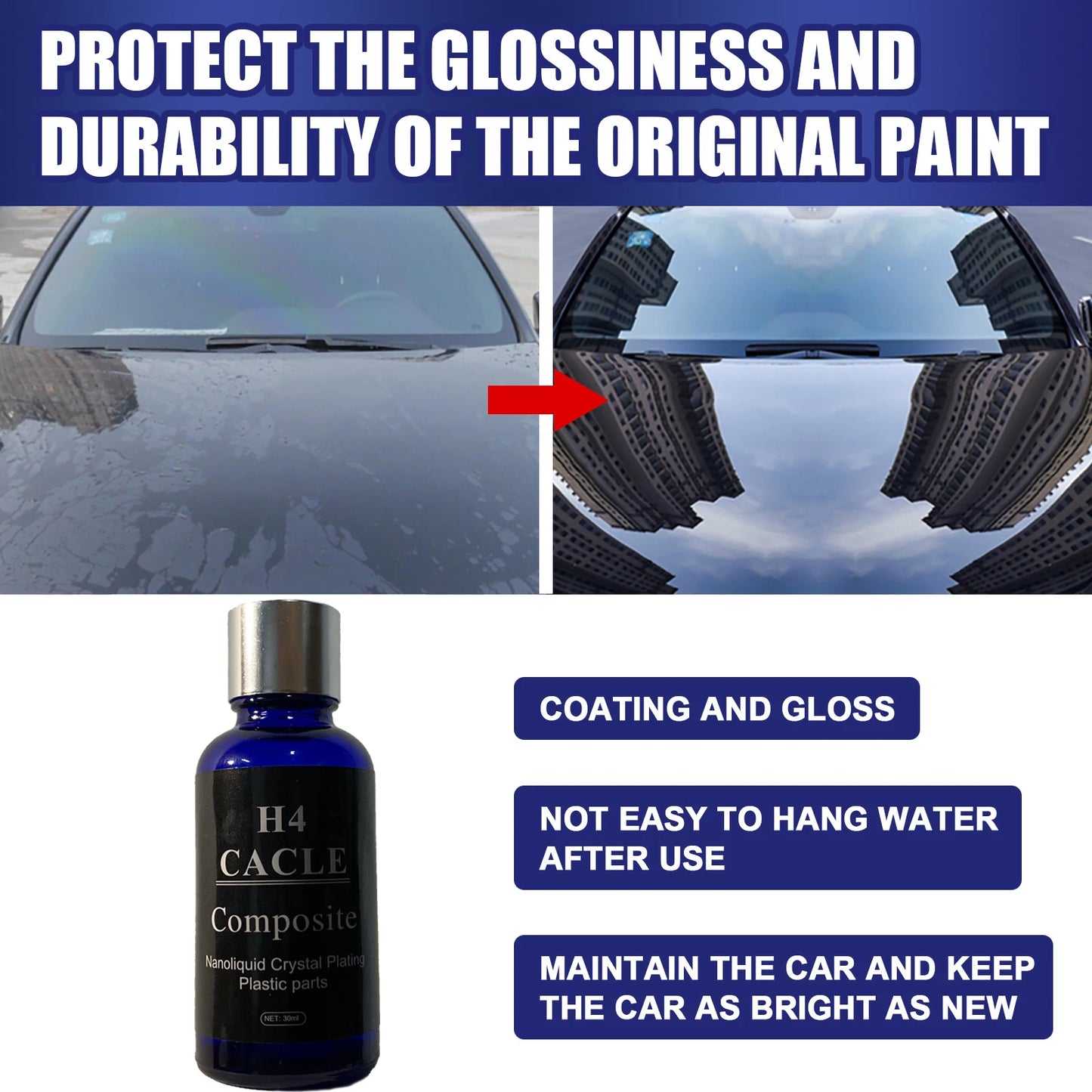 Automotive Nano-crystalline Agent Cleaning Stain Removal Waterproof
