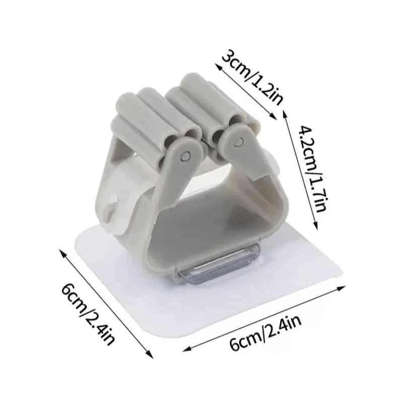 2/4/5/10Pcs Wall Mounted Mop Organizer Holder Adhesive Broom Hanger