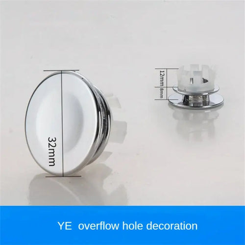 5/1pcs Sink Hole Overflow Cover For Kitchen Bathroom Basin Decoration