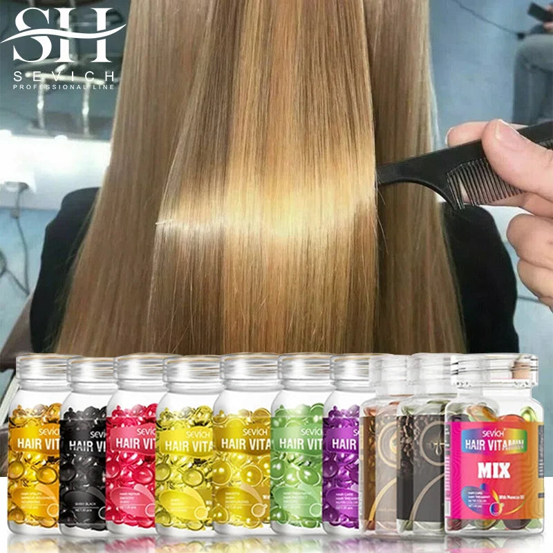 30Pcs Anti Hair Loss Hair Vitamin Capsule Oil Keratin Complex Oil