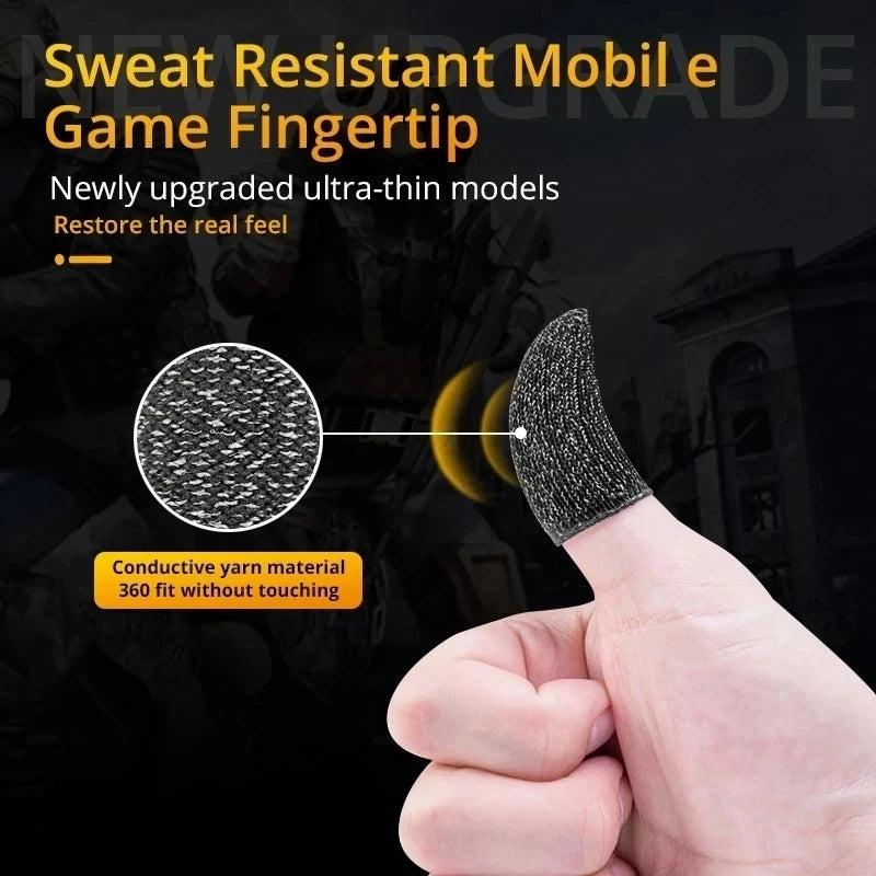 Gaming Finger Sleeve Breathable Fingertips For PUBG Games Anti-Sweat