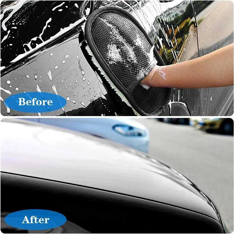 1/10Pcs Car Cleaning Sponge Glove Car Polishing Washing Mitt Gloves