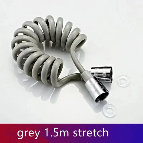 Handheld Water Toilet Bidet Sprayer Flexible Spring Shower head Hose