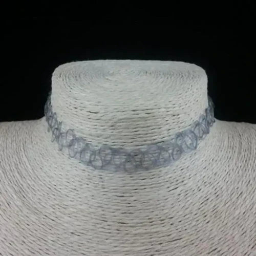 1Pc Fashion Choker for Girl Multi Color Necklace Vintage Elastic