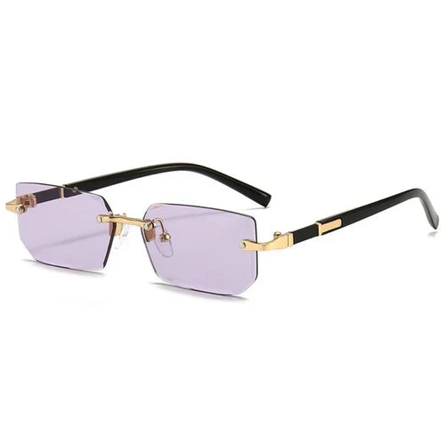 Retro Korean Sunglasses Seaside Frameless Eyeglasse Anti UV400
