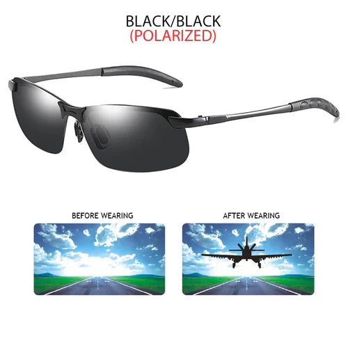 Fashion Half Frame Photochromic Sunglasses Men Women Classic Chamelon
