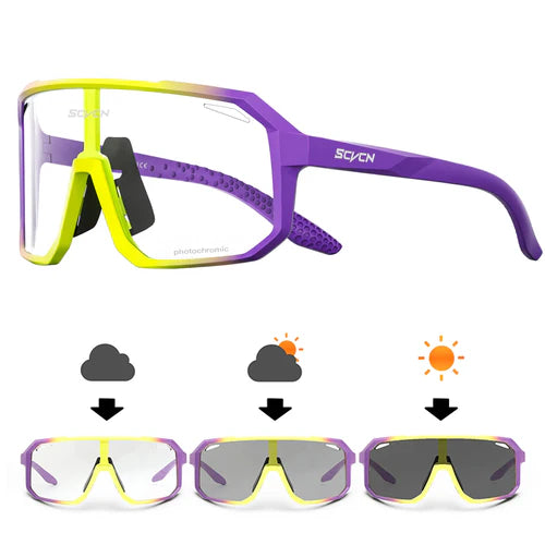 SCVCN Photochromic Cycling Sunglasses MTB Glasses Road Bike Cycling
