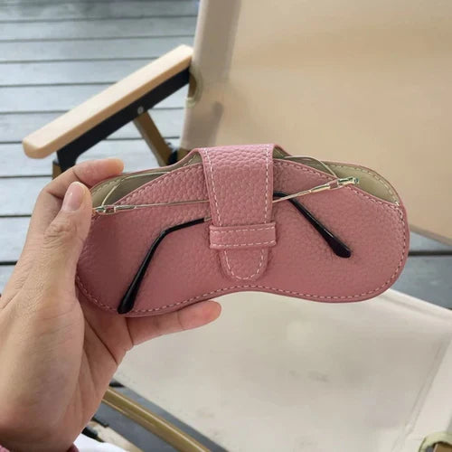 PU Leather Portable Glasses Bag Sunglasses Storage Bags Men and Women