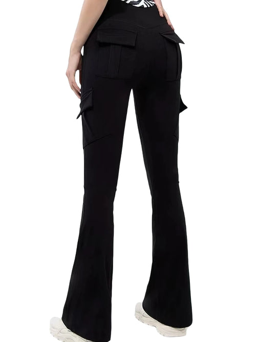 Newest Women Wide Leg High Stretch Yoga Leggings Naked Feeling