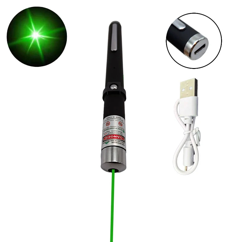 2-in-1 Mini Laser Pointer, LED Pet Training Flashlight, Scratching
