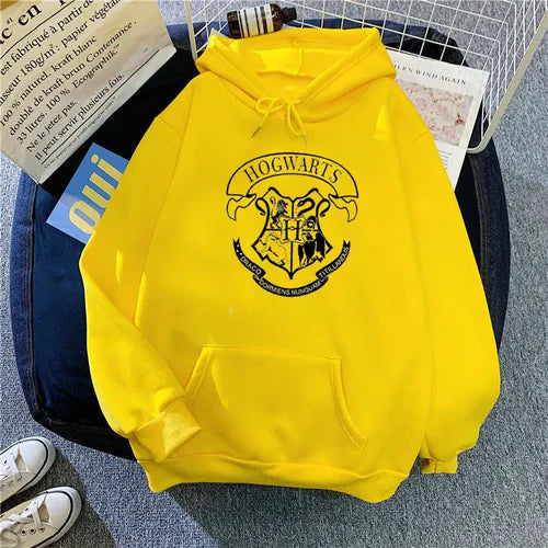 Fashion y2k Hogwarts Printed Hoodies Women Sweatshirt Autumn Winter